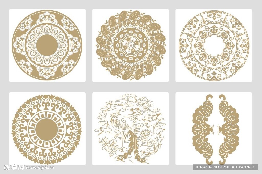 传统中式花纹图案