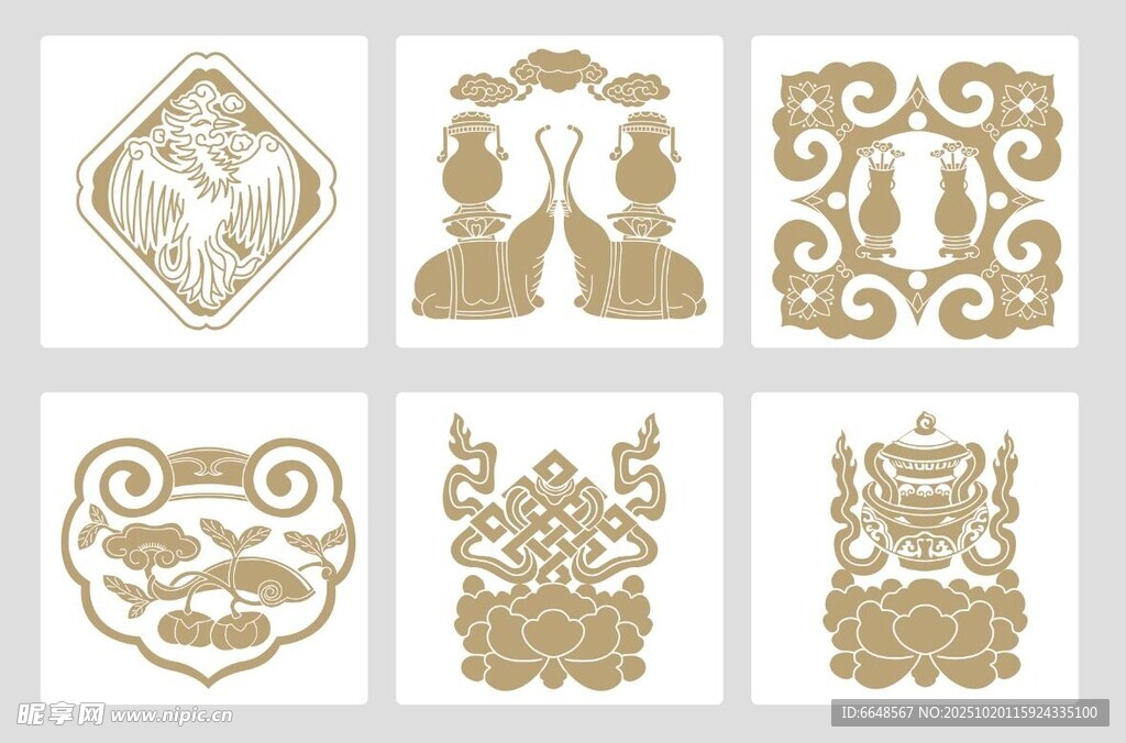 传统中式花纹图案