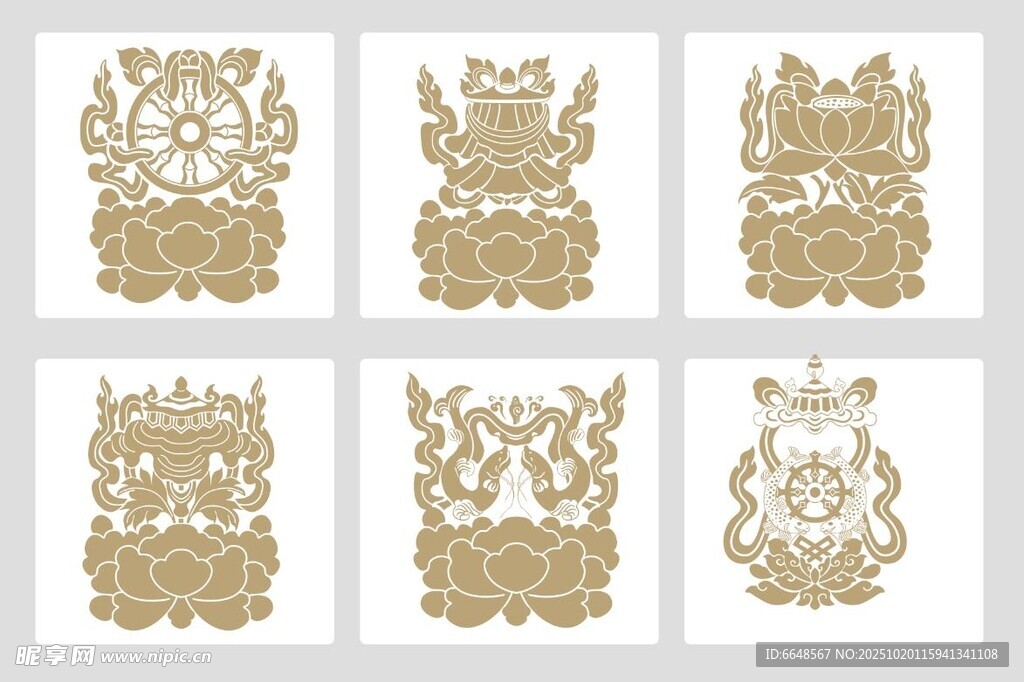 传统中式花纹图案