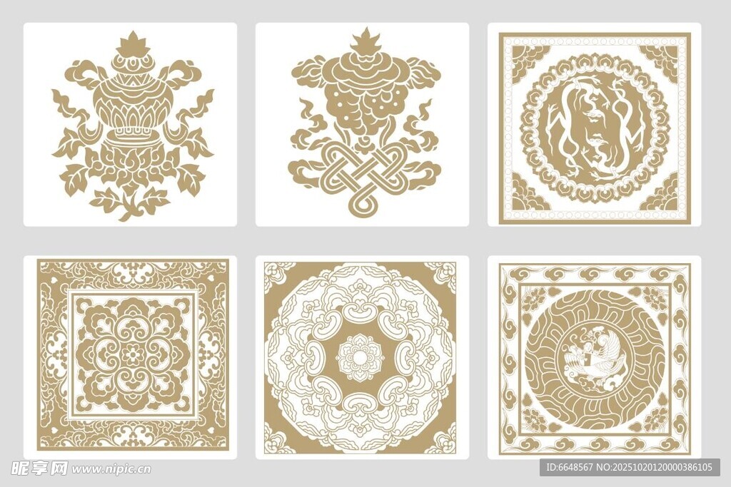 传统中式花纹图案