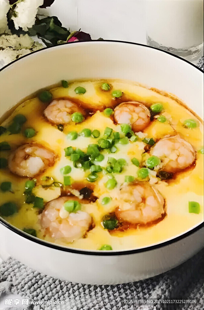 虾仁蒸蛋