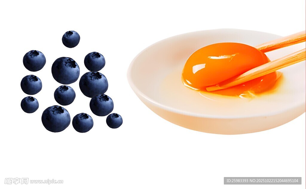 蓝莓与蛋黄