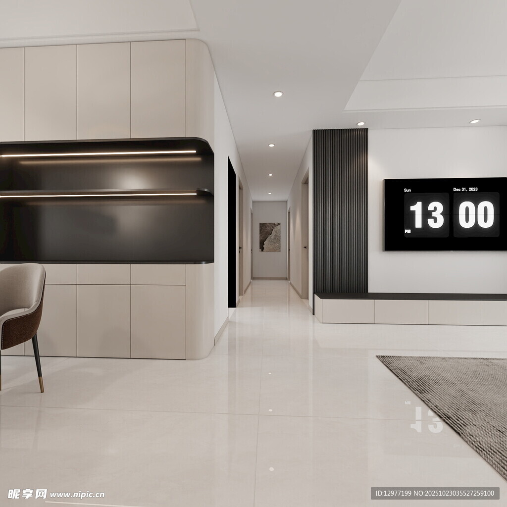 现代简约风智能家居客厅