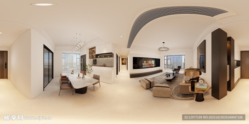 现代简约风客厅室内场景