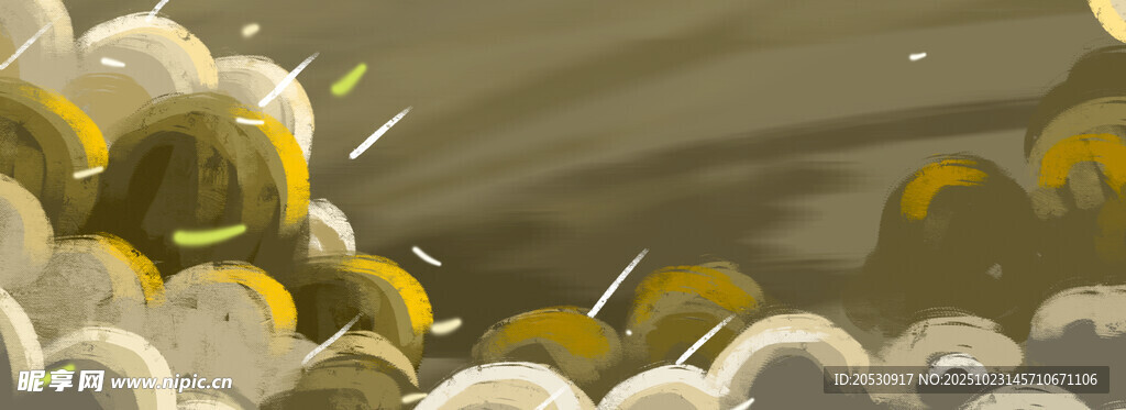 金黄花海中的生机景象