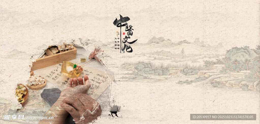 古风雪景中的可爱动物