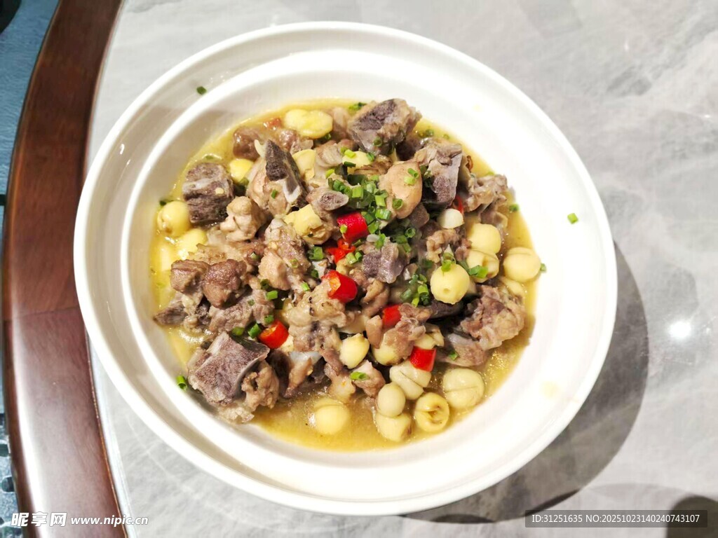 有机莲子烧仔排 