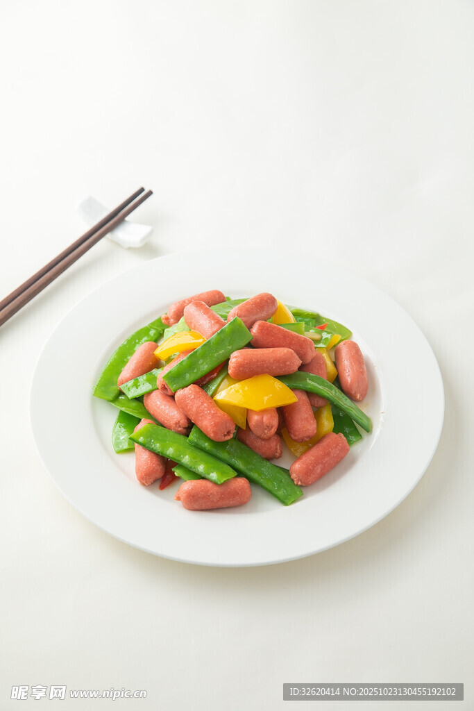 豆角炒香肠