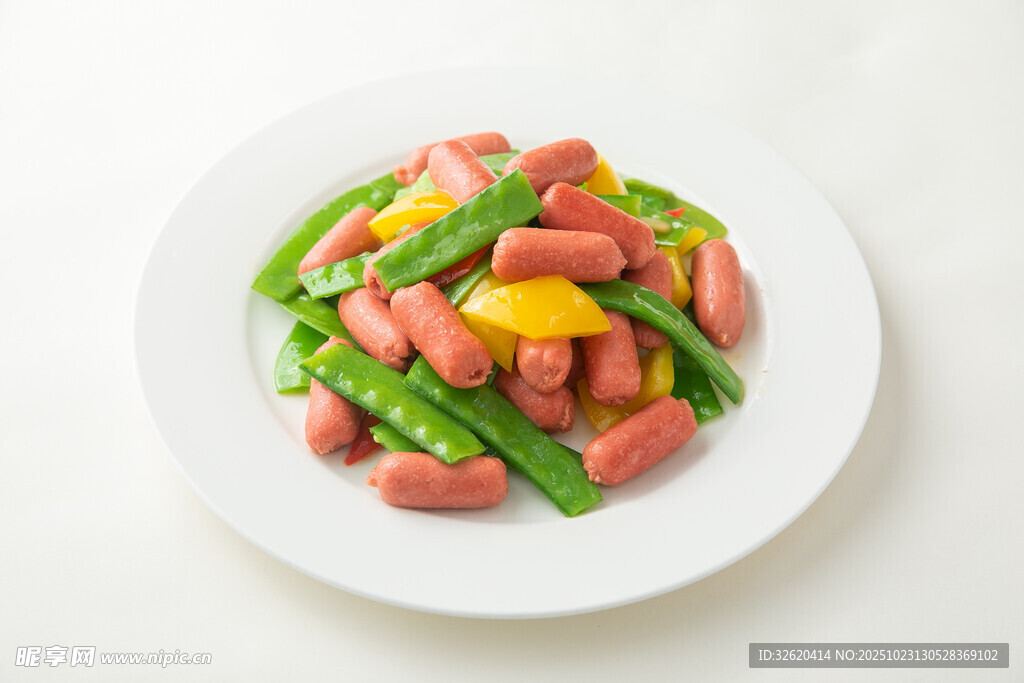 豆角炒香肠