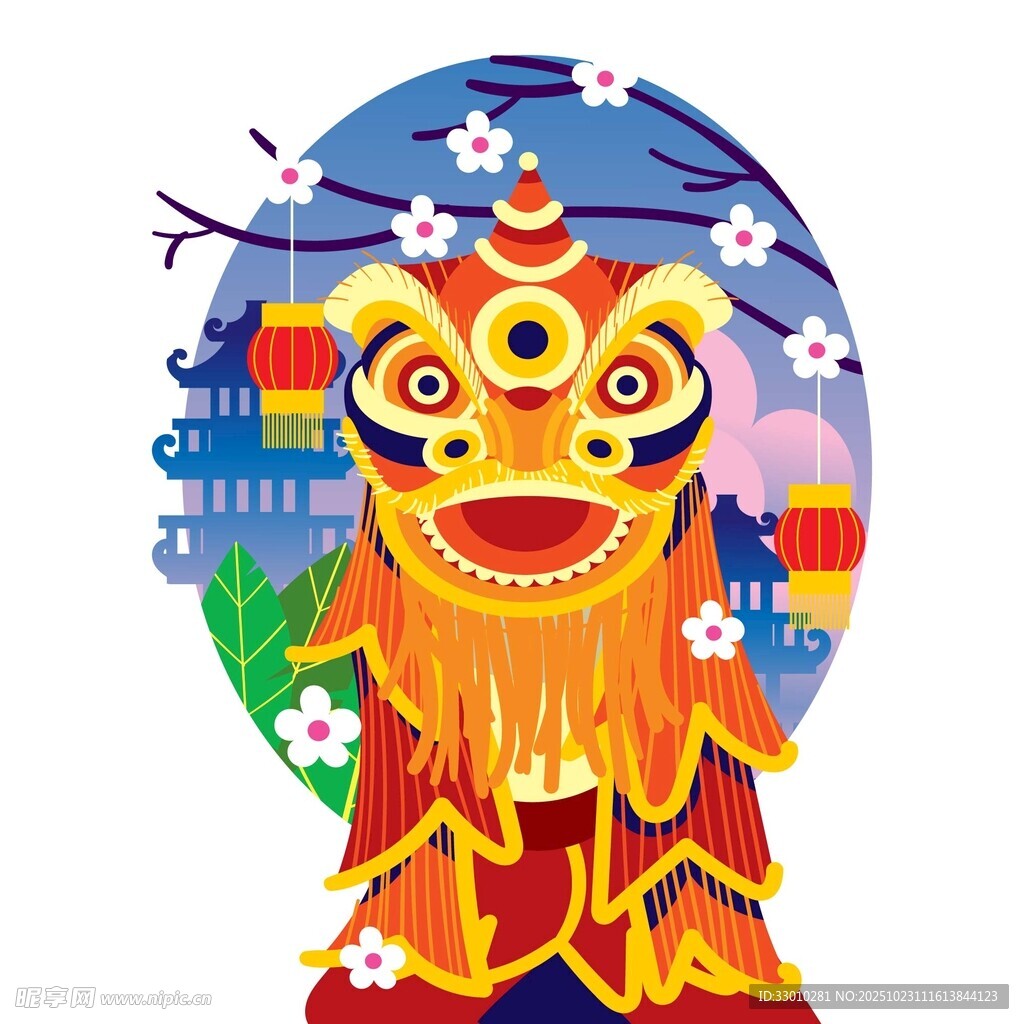 舞狮贺岁 传统佳节氛围浓