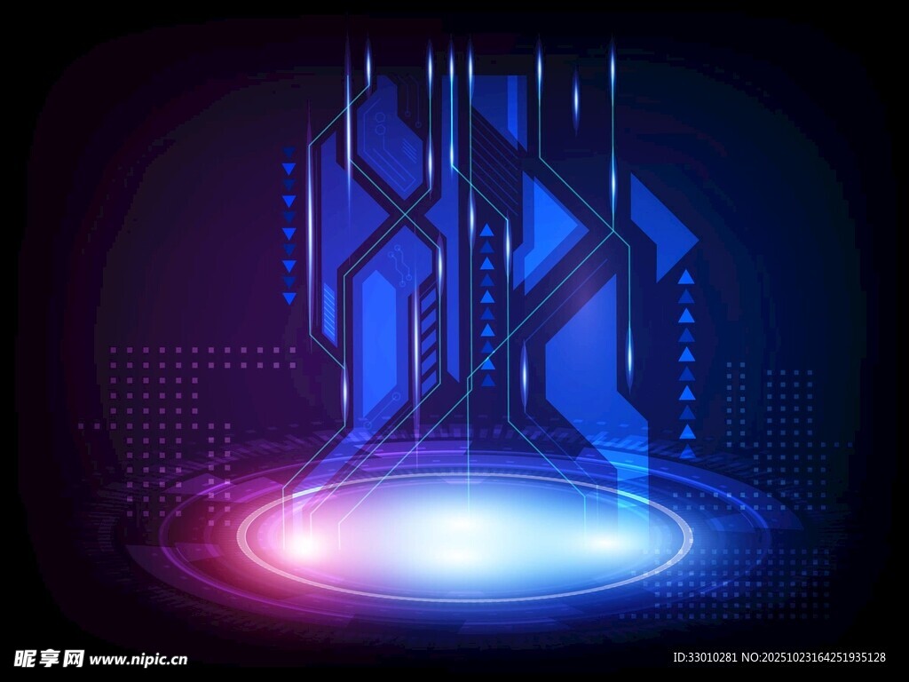 科技感未来感舞台背景