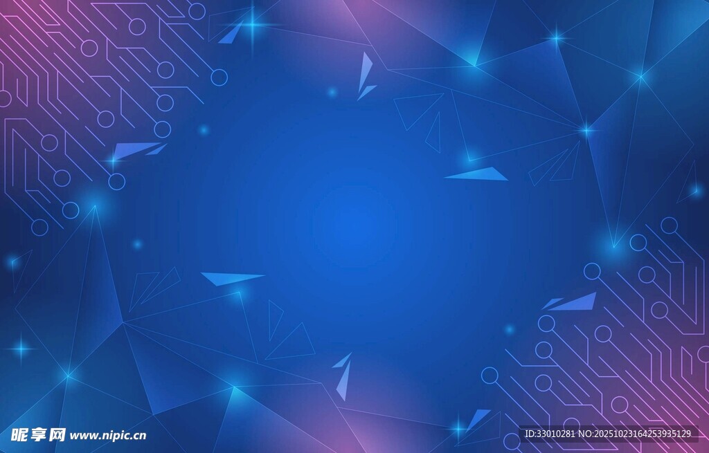 梦幻渐变蓝紫抽象背景图