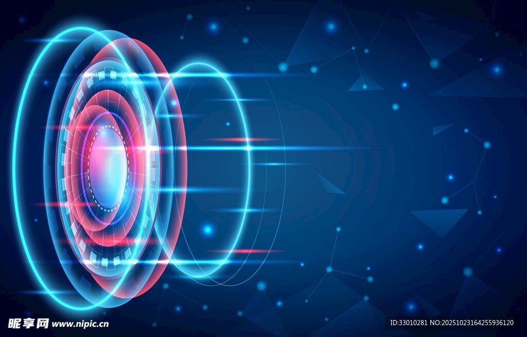 科技感环形光效动态画面