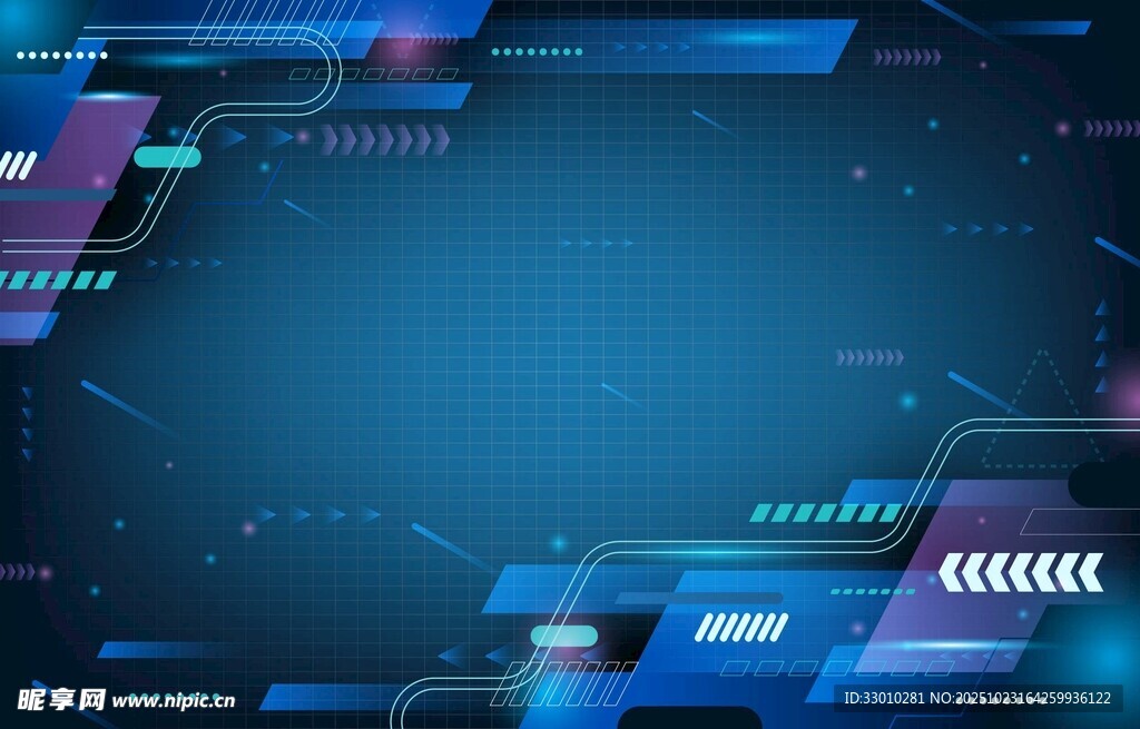 科技感蓝色线条背景图