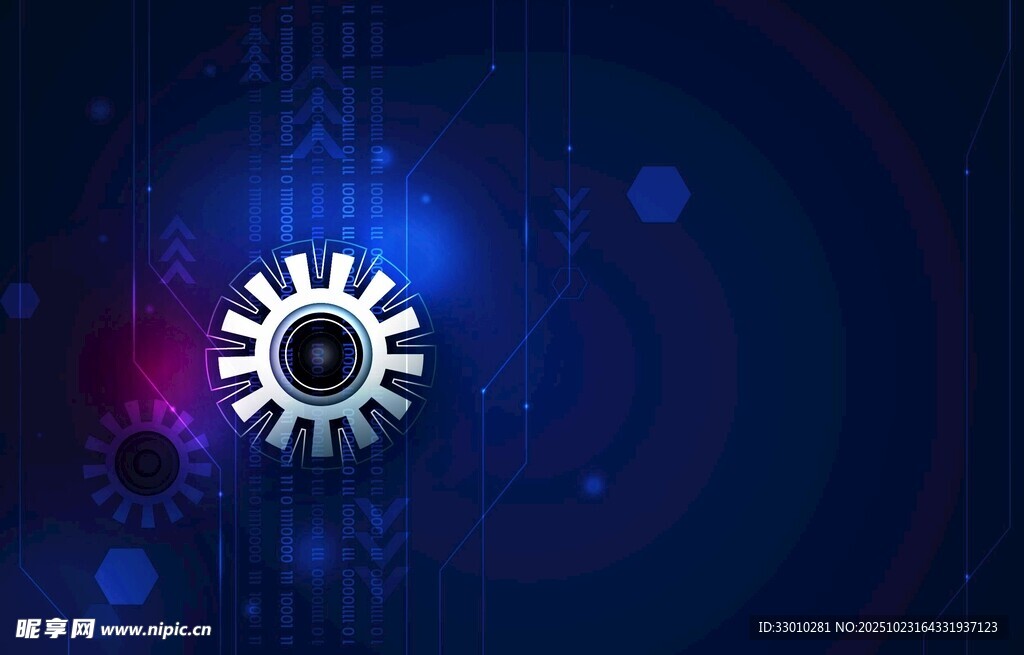 科技齿轮背景图