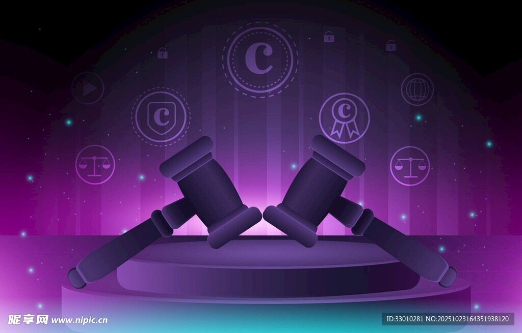 紫色舞台上的麦克风