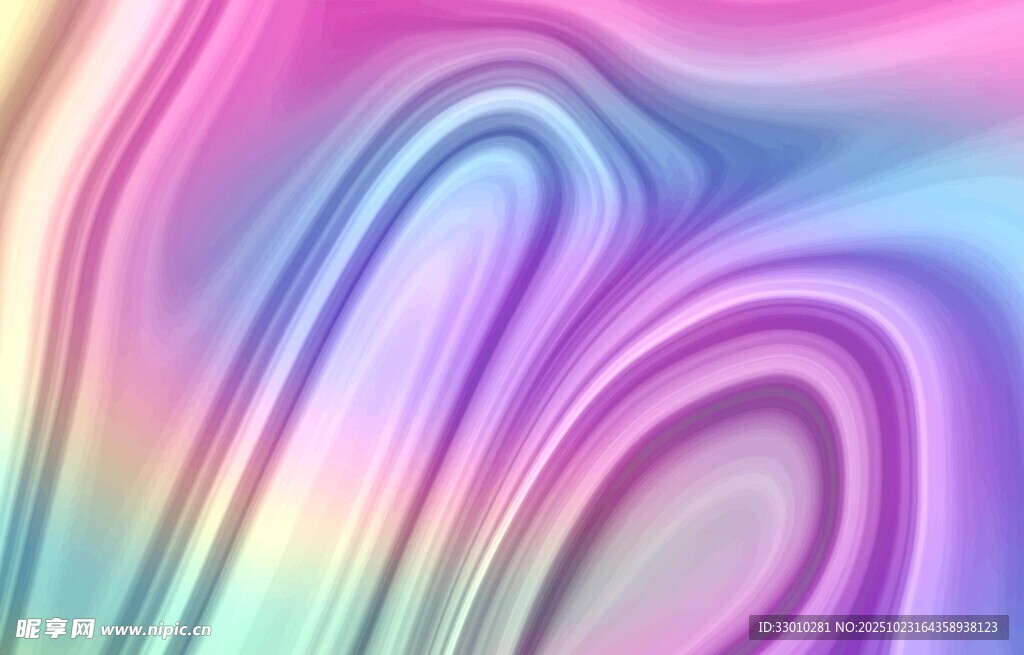 梦幻渐变流体艺术图案