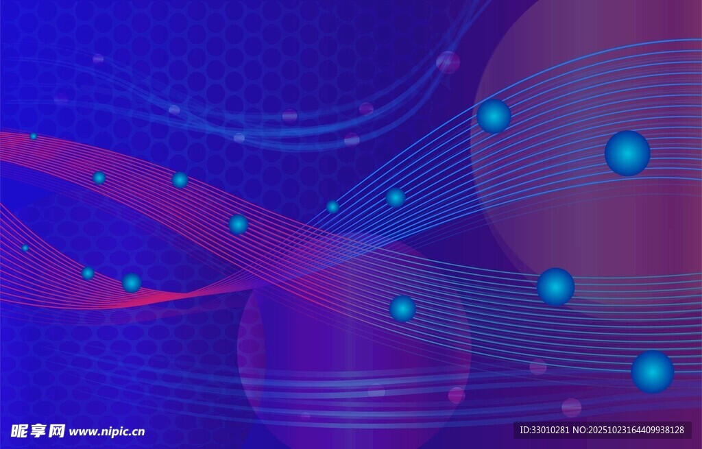 梦幻科技风抽象背景画面