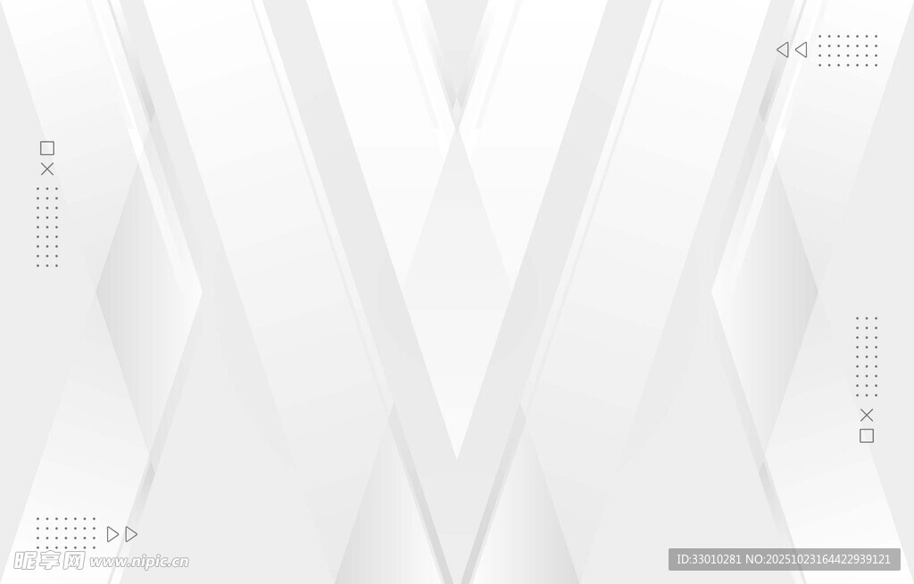 白色几何建筑空间