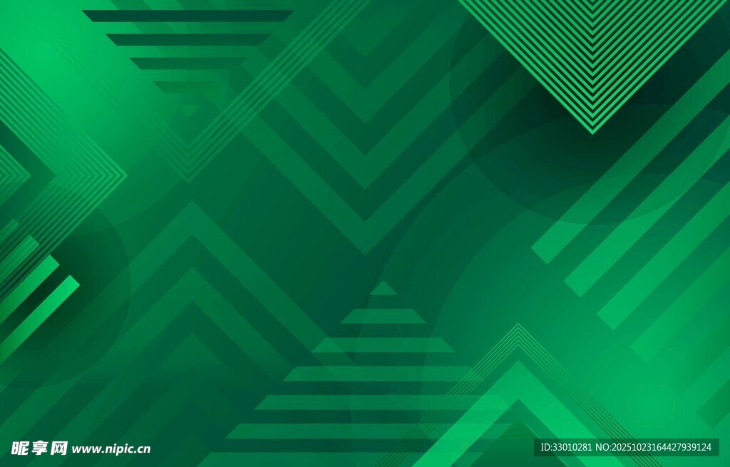 绿色几何抽象背景图案