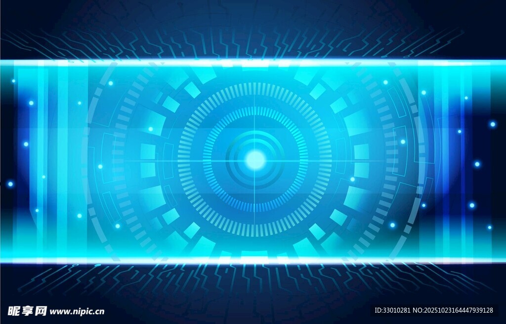 科技感蓝色数字背景图案