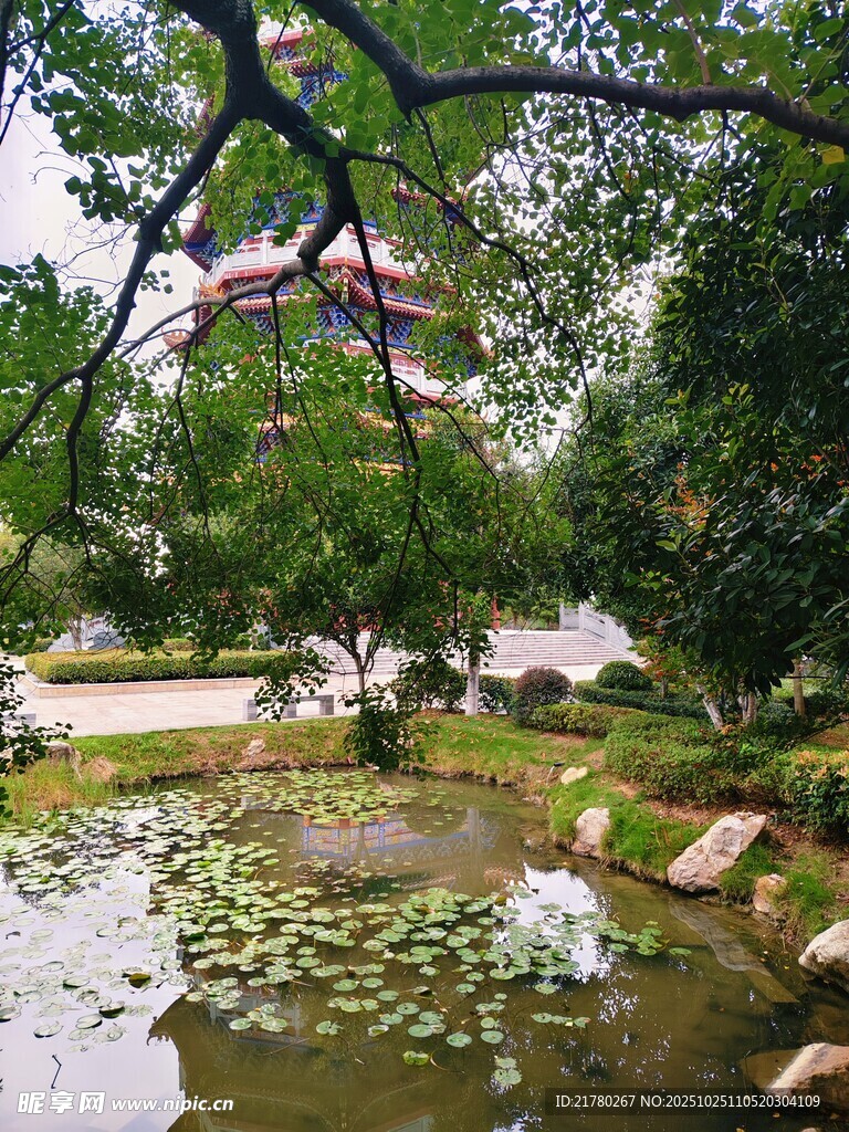 中式园林水景
