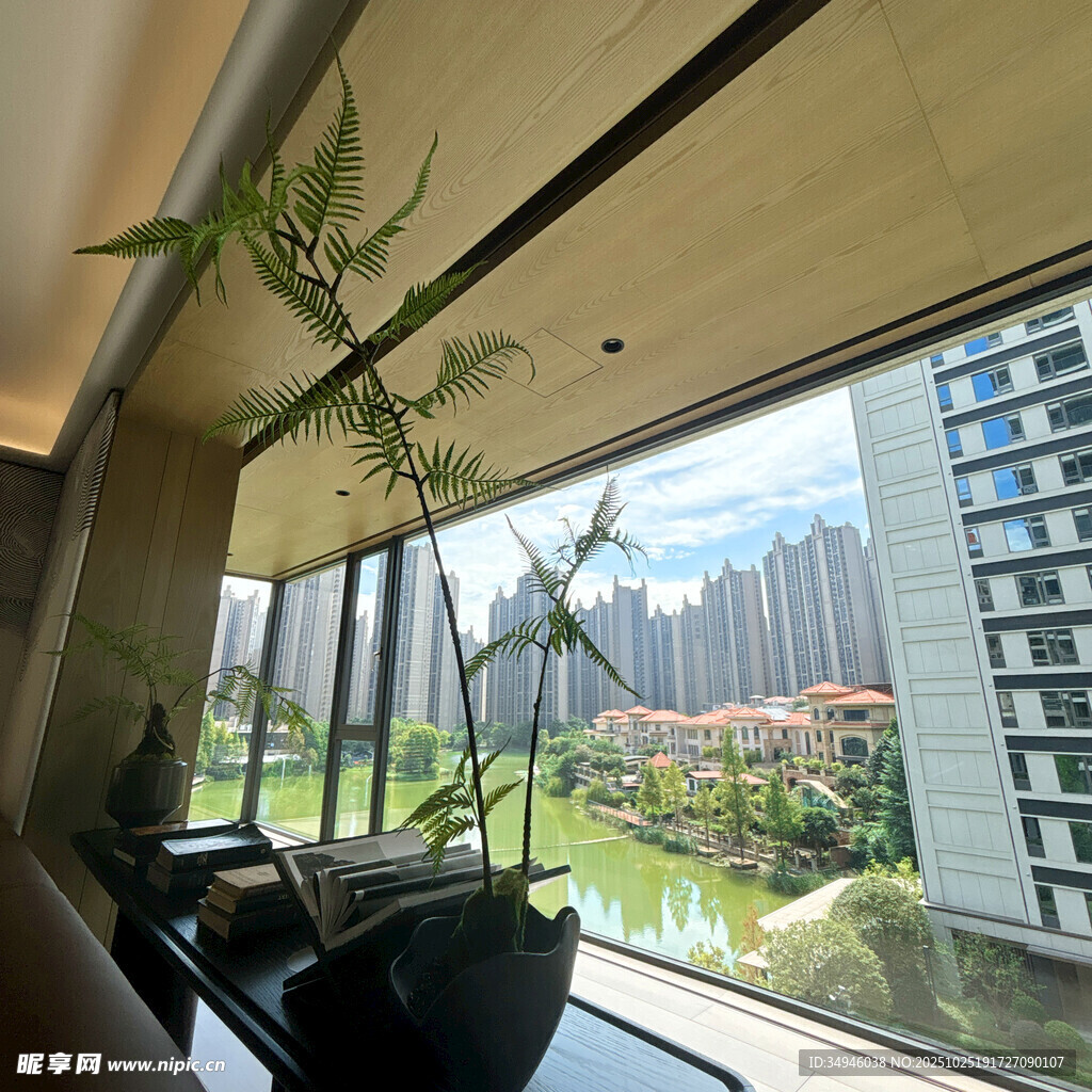 现代居室大窗景观视野佳