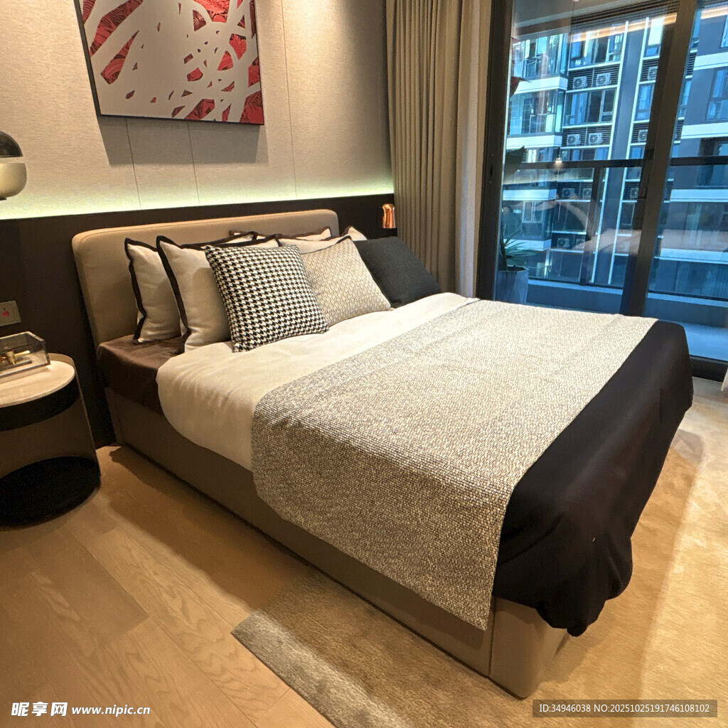 现代风格卧室温馨场景