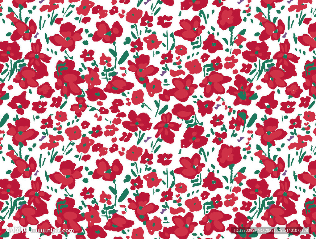 白底花卉图案背景