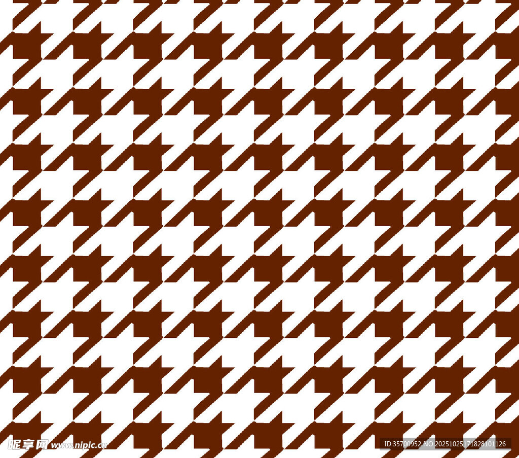 棕色千鸟格图案纹理