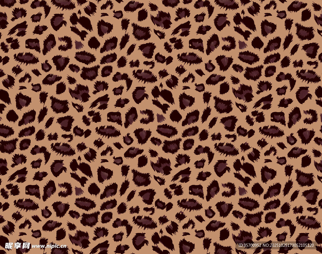 豹纹图案布料纹理