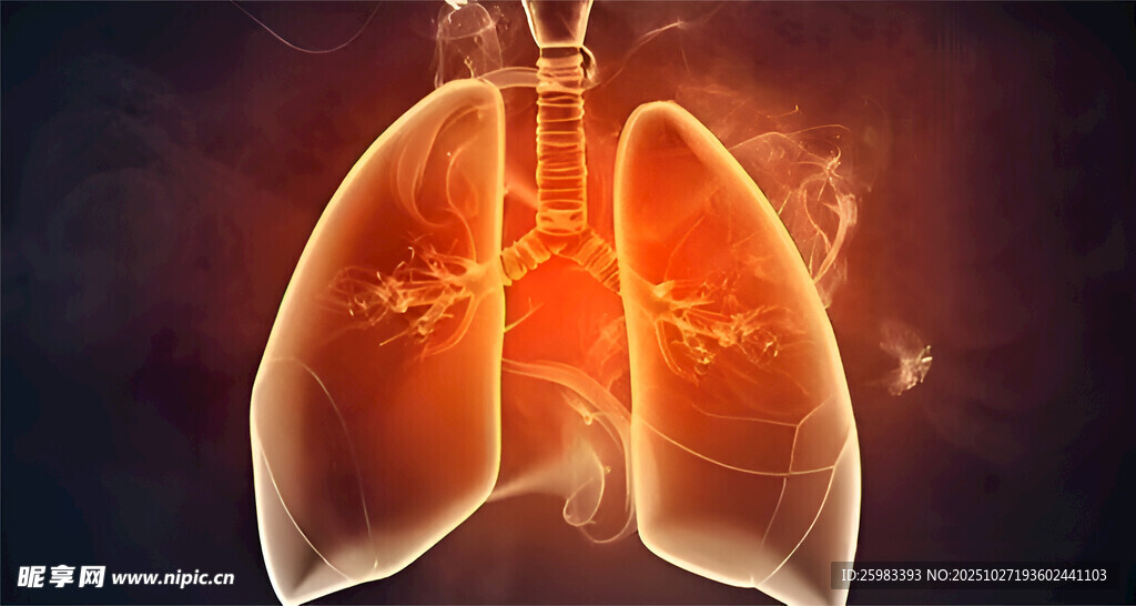 肺部炎症图示