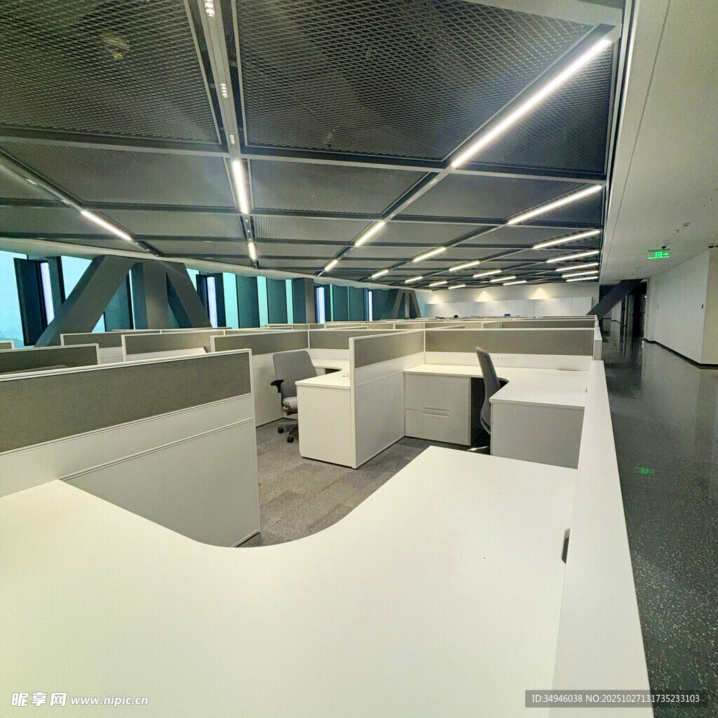 现代开放式办公空间设计