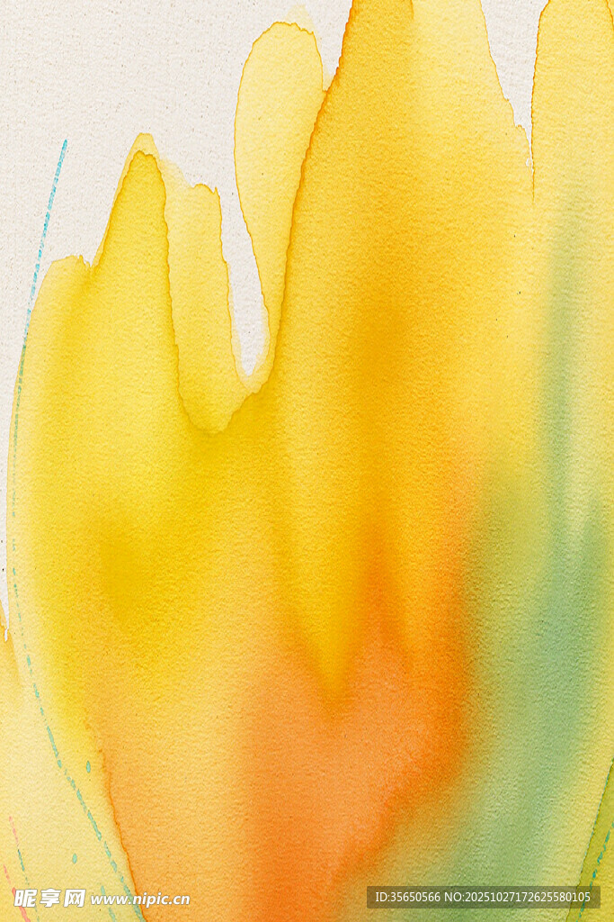 梦幻水彩渐变抽象艺术画面