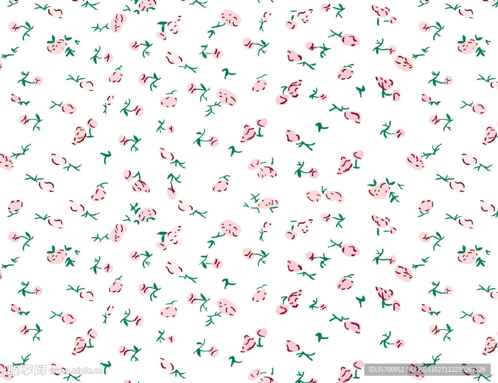 清新碎花图案背景