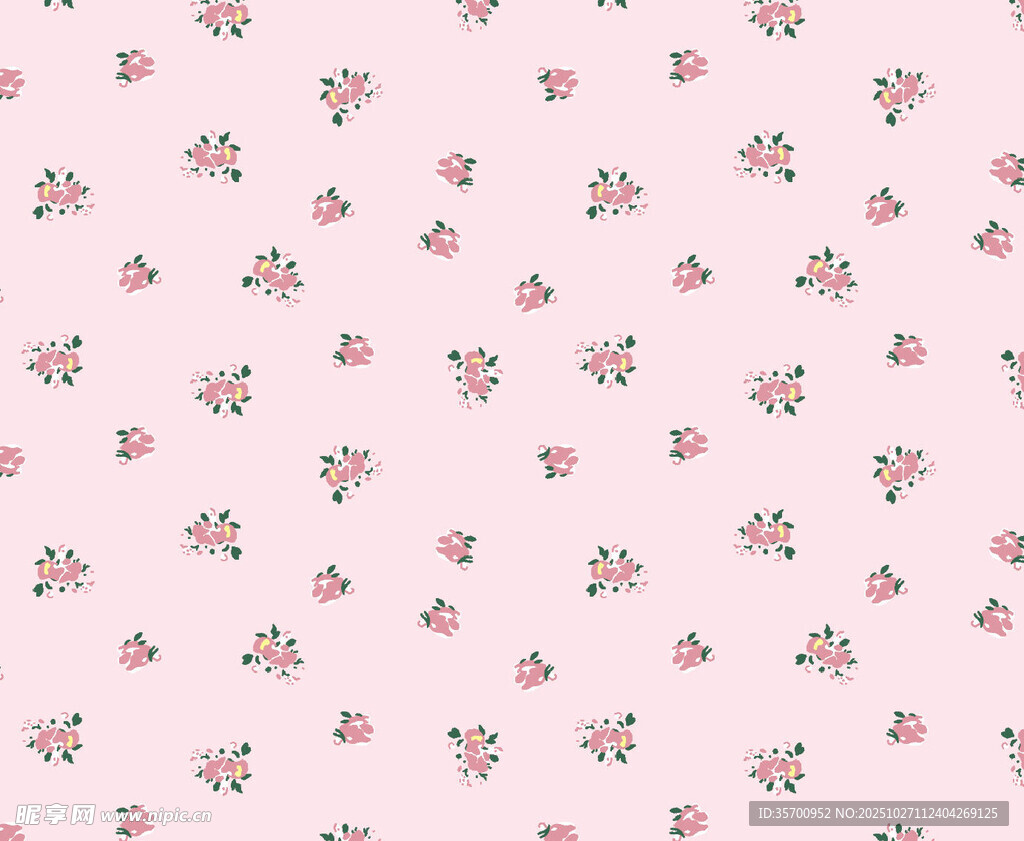 粉色花卉图案背景纹理