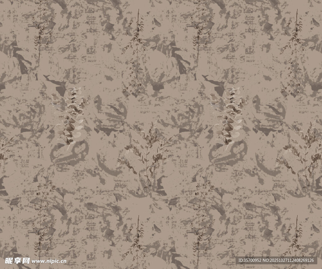 浅棕底花纹布料纹理