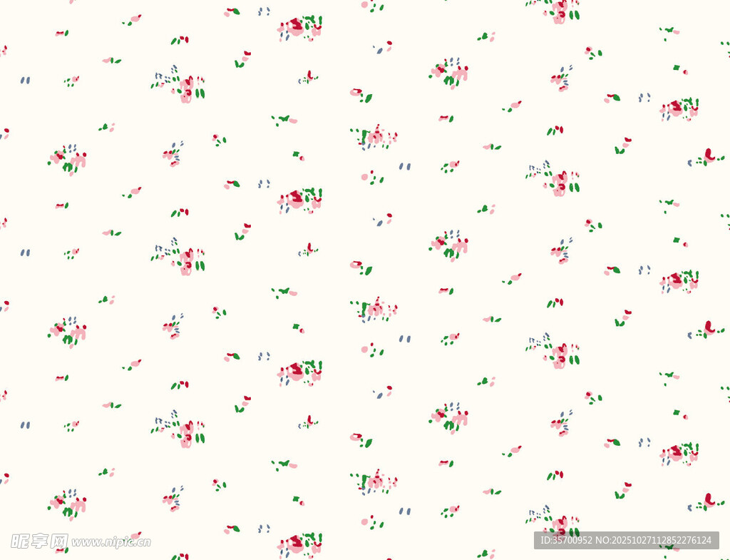 小碎花白色背景图案素材
