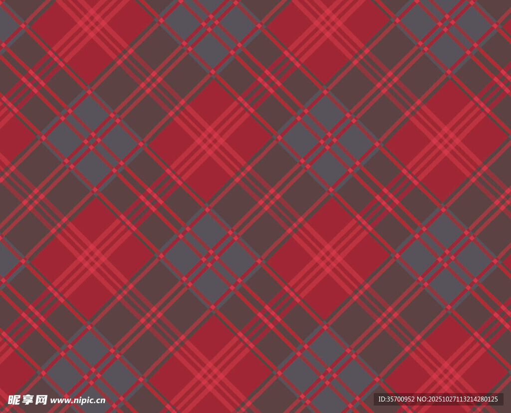 红色格子纹理图案背景