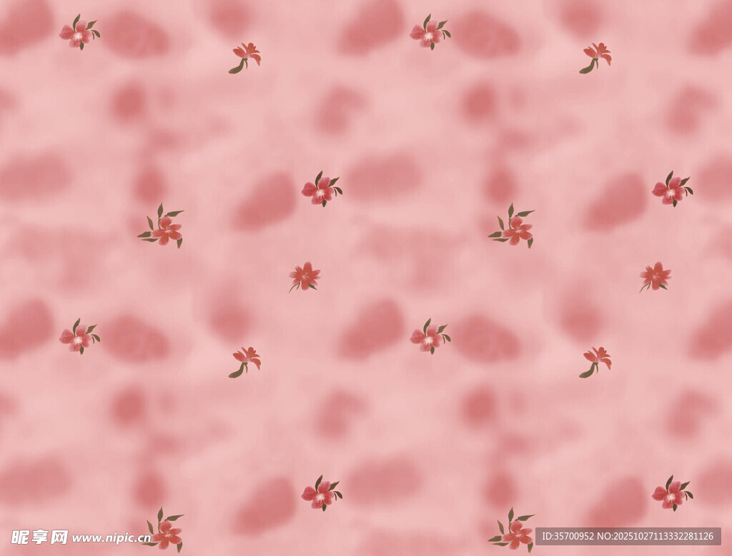 粉色碎花图案背景纹理