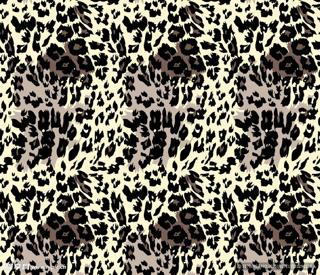 豹纹图案纹理设计素材
