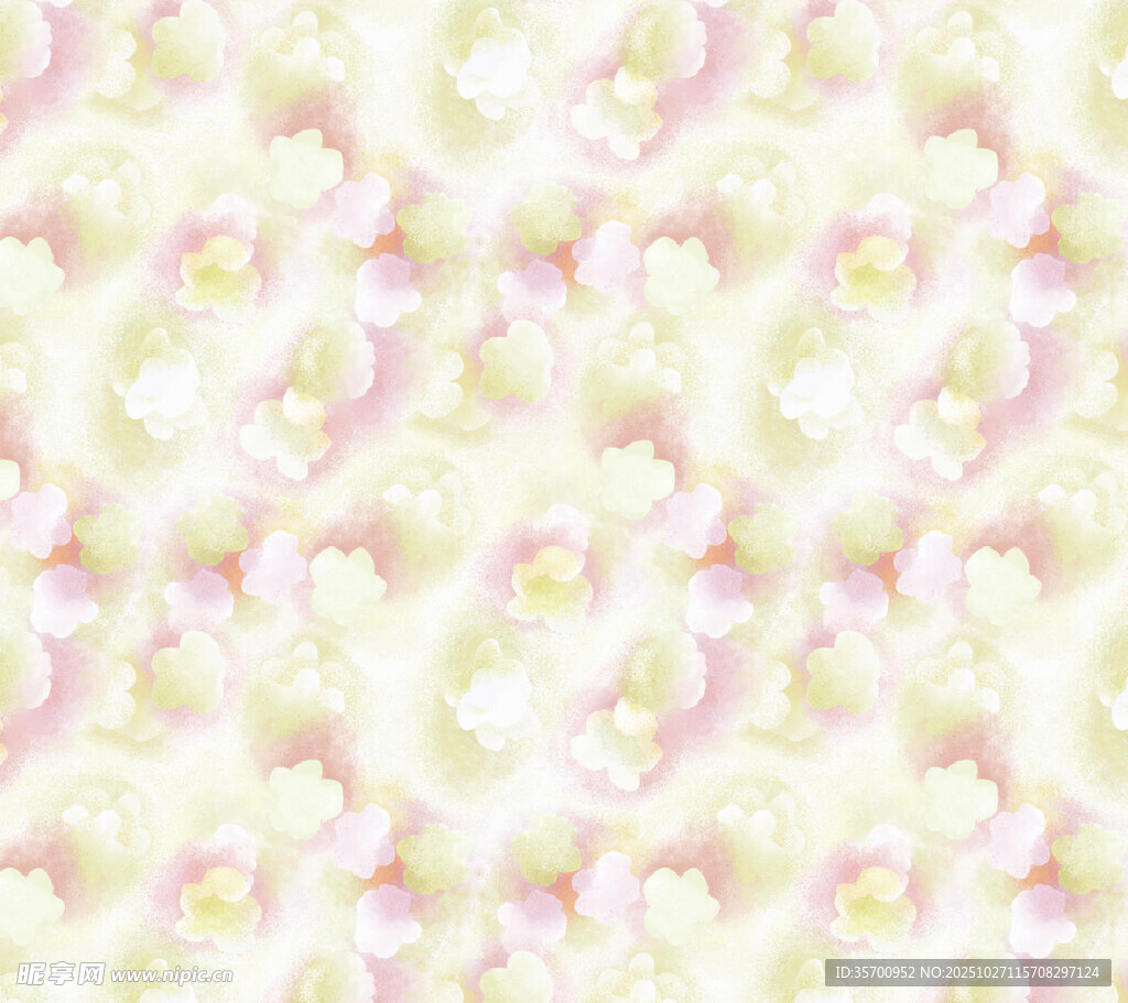 梦幻柔和花卉纹理背景图