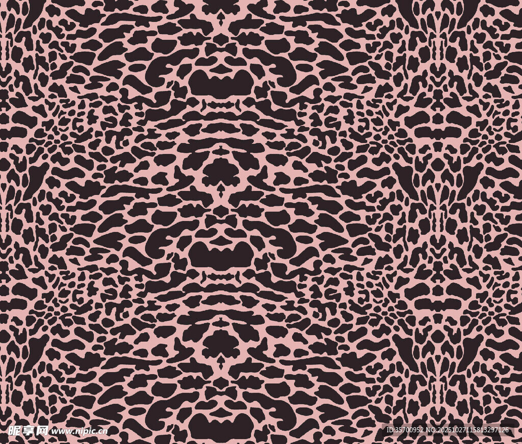 豹纹图案纹理背景图