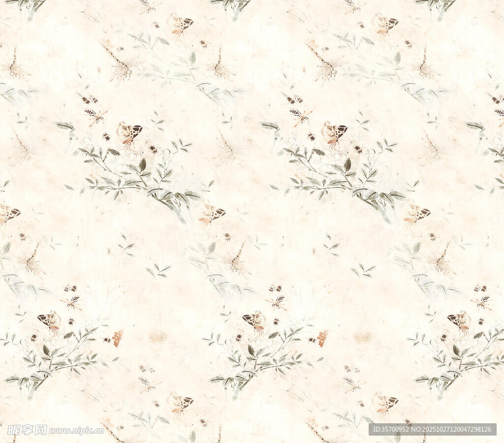 花卉植物图案背景纹理