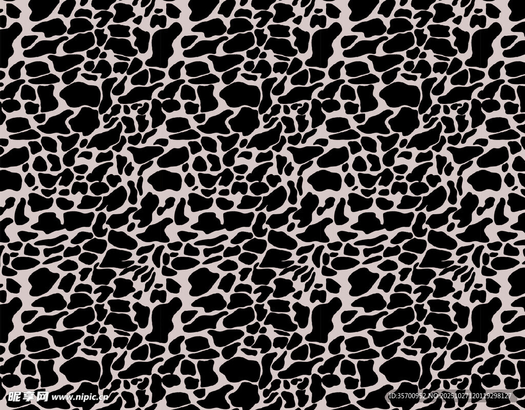 黑白豹纹纹理图案