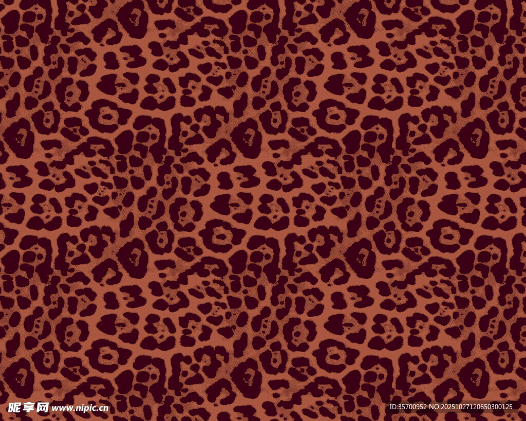 复古豹纹纹理图案