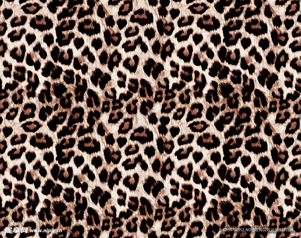 豹纹图案纹理背景图
