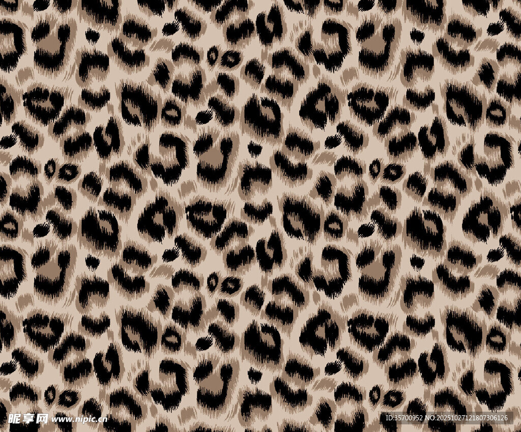 豹纹图案纹理背景