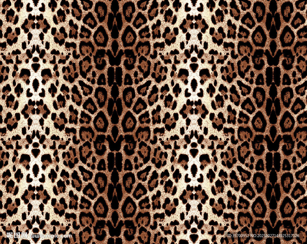豹纹图案纹理背景图
