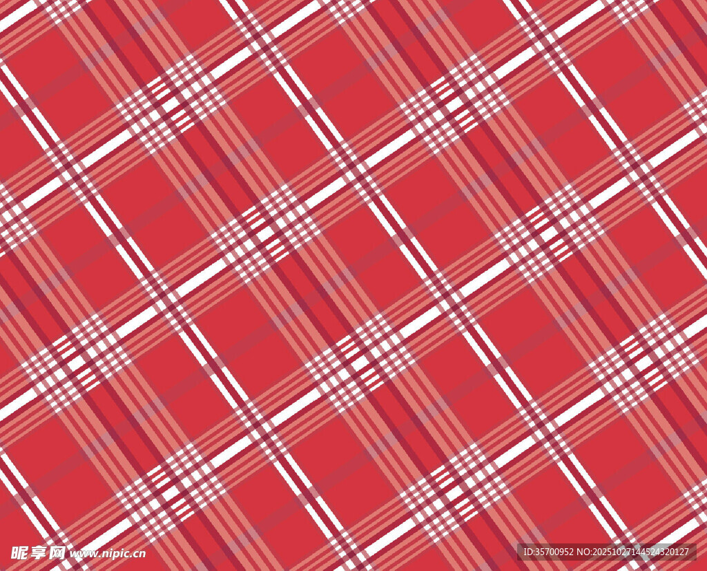 红色格子图案背景纹理